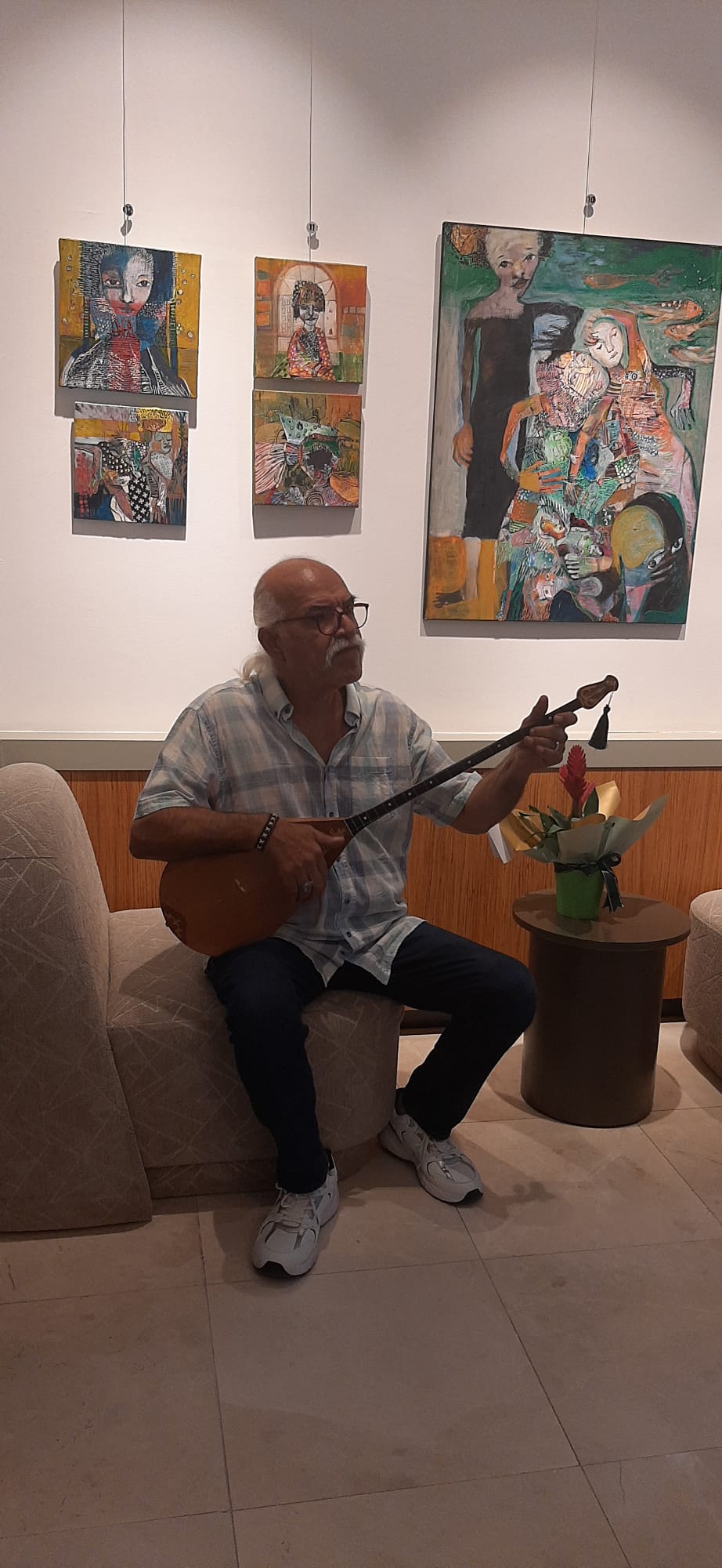 Mahrokh Fouladian — ÖTEKİ sergisi açılış kokteyli